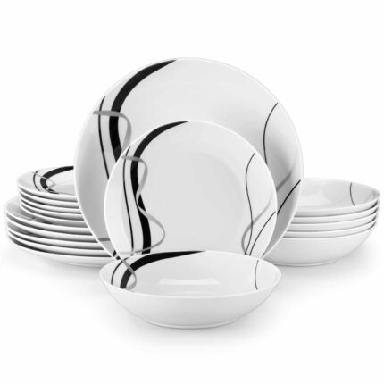 Mldyrzyh Fiona Round 18 Piece Dinnerware Set