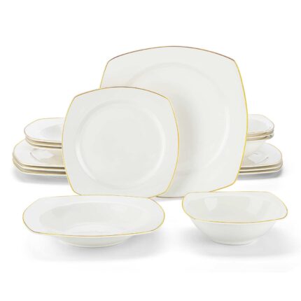 Mldyrzyh Rafa 16 Piece Bone China Dinnerware Set