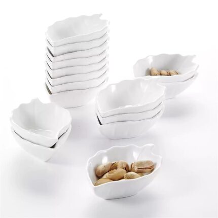 Mldyrzyh Leaf-Shaped Ramekin Dishes Set of 12