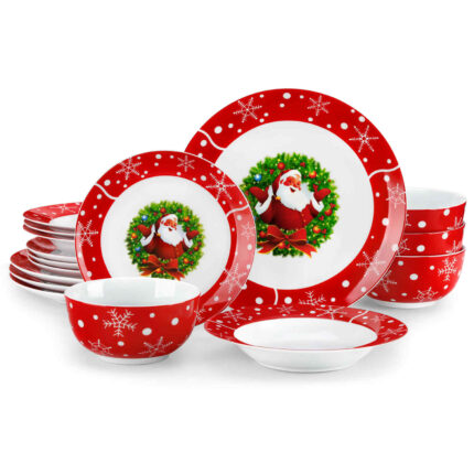 Mldyrzyh Santaclaus 16 Piece Dinnerware Set