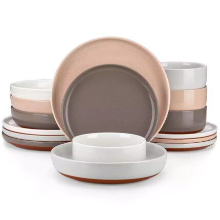 Mldyrzyh Tara Multicolor 16 Piece Dinnerware Set